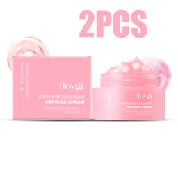 Korean PDRN Pink Collagen Capsule Cream Anti-Wrinkle Hydrating Moisturizer Cream Firming Brightening Skin Face Care Capsules