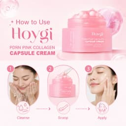 Korean PDRN Pink Collagen Capsule Cream Anti-Wrinkle Hydrating Moisturizer Cream Firming Brightening Skin Face Care Capsules