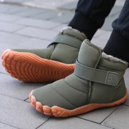 New Fashion Kids Wide Toe Barefoot Snow Boots Girls Winter Minimalist Children Waterproof Sneakers Boys Non-Slip Warm Snow Boots