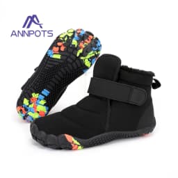 New Fashion Kids Wide Toe Barefoot Snow Boots Girls Winter Minimalist Children Waterproof Sneakers Boys Non-Slip Warm Snow Boots