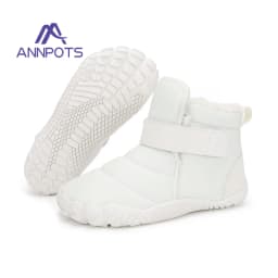 New Fashion Kids Wide Toe Barefoot Snow Boots Girls Winter Minimalist Children Waterproof Sneakers Boys Non-Slip Warm Snow Boots