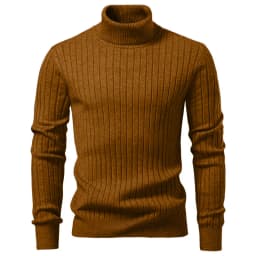Animal Game Men's Cold Blouse Casual Sweaters Woolen Turtleneck Sweater Stripe Pullover Knitwear Warm Outdoor Jerseys Basic Tops