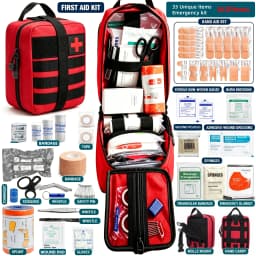 363pcs First Aid Kits Professional IFAK Trauma Bag Supplied Full Set Molle Camping Kit with Tourniquet Items Medical Bag Kits