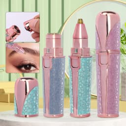 2 in 1 Portable Eyebrow Trimmer Body Face Lip Epilator Rechargeable Mini Painless Hair Remove Razor Shave Electric Epilator