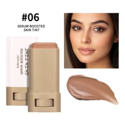 Foundation Skin Tint Balm Skin Tint Stick Waterproof Nourishing Solid Tinted Serum Face Tinted Face Contour Stick Makeup