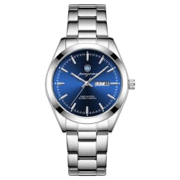 PAAZOMU Business Men Wristwatch Waterproof Stainless Steel Man Watch Luminous Date Week Fashion Men's Quartz Watches Reloj+Box
