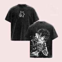 My Hero Academia Midoriya Izuku Graphic Tshirt Men Women Clothing Short Sleeve Cotton T-shirts Washed Tee Harajuku Male T Shirt