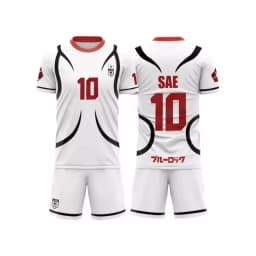 Anime SAE Shirt Cosplay Costumes Japan U20 Team Football Jersey #10 Itoshi Sae Shirts Shorts Set 3D Printing