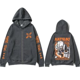 Anime My Hero Academia Bakugou Katsuki Zipper Hoodie Men Women Casual Oversized Zip Up Jacket Coat Male Cartoon Harajuku Hoodies