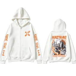 Anime My Hero Academia Bakugou Katsuki Zipper Hoodie Men Women Casual Oversized Zip Up Jacket Coat Male Cartoon Harajuku Hoodies
