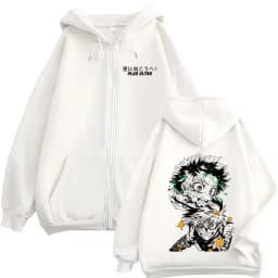 Anime My Hero Academia Bakugou Katsuki Zipper Hoodie Men Women Casual Oversized Zip Up Jacket Coat Male Cartoon Harajuku Hoodies
