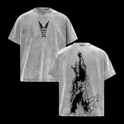 Anime My Hero Academia All Might Print T Shirt Men Short Sleeve Clothing Casual Cotton Tshirt Retro Washed T-shirt Harajuku Tops