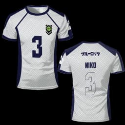 Janpanese Anime Jersey Nagi Seishiro Niko Ikki 3D Print T-Shirt Men Women Short Sleeve Soccer Sportswear Cosplay Costume Top Tee