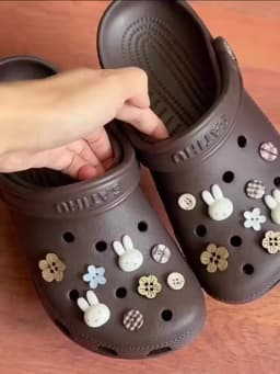 16Pcs/Set Miffy Rabbit Shoe Flower Kawaii Cartoon Detachable DIY Hole Shoe Accessories Gifts