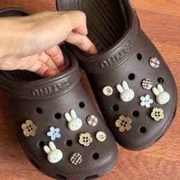 16Pcs/Set Miffy Rabbit Shoe Flower Kawaii Cartoon Detachable DIY Hole Shoe Accessories Gifts