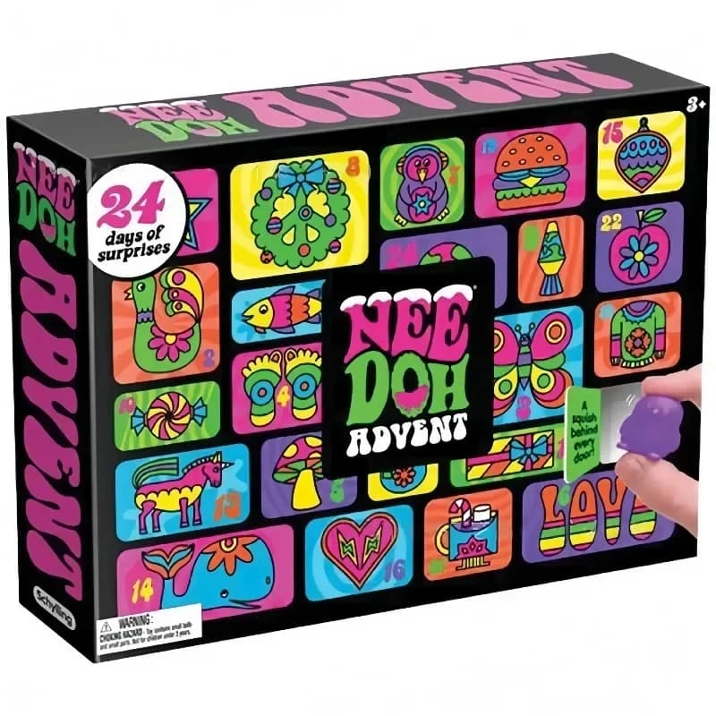 Needoh's new Christmas countdown calendar in 2026, treasure hunt, New Year's surprise, blind box toy party and holiday gift.