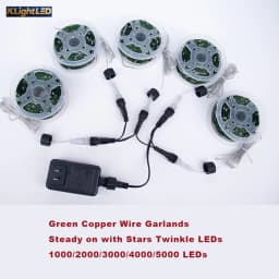 Twinkle Star Christmas Tree Decoration Fairy Lights Green Copper Wire 30M 50M 100M 120M 200M 300M Plug in Garland String Light