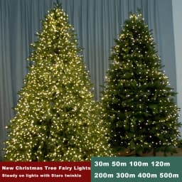 Twinkle Star Christmas Tree Decoration Fairy Lights Green Copper Wire 30M 50M 100M 120M 200M 300M Plug in Garland String Light