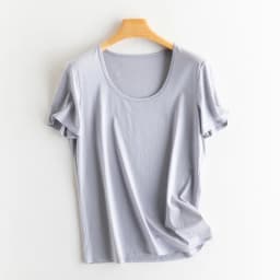 Summer Short Sleeve T-Shirt Women Tee Shirts Real Silk Linen Cotton T Shirt Women's Casual Tees V-neck Woman Tshirt Solid Tops