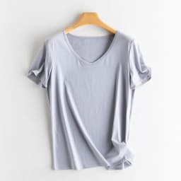 Summer Short Sleeve T-Shirt Women Tee Shirts Real Silk Linen Cotton T Shirt Women's Casual Tees V-neck Woman Tshirt Solid Tops