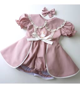 Summer Baby Girl Duck Embroidery Bow Lace Pink Puffy Suit For Casual Party Birthday Wedding Photography