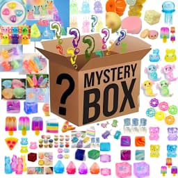120+Pieces Assorted Squishy Figures Blind Box Surprise Toy Slow Rising Soft Fidget Toys Featuring Moai Head Panda Rabbit Stress*