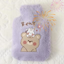 Kawaii Hot Water Bags Cute Plush Rubber Hand and Foot Belly Warmer Explosion-proof Hot Water Bottles for Women Period Pain