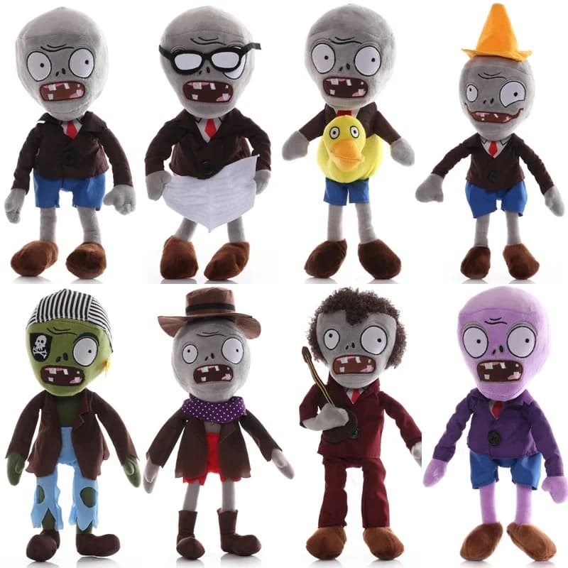 1pcs 30cm Plants VS Zombies Plush Toys PVZ Zombies Gargantuar Hats Pirate Zombies Plush Soft Stuffed Toys for Children Kids Gift