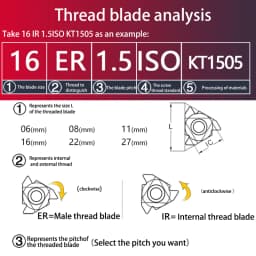 KaKarot 16ER AG60 16IR AG55 11IR A60 11ER A55 Carbide inserts Thread turning tools Lathe tools CNC tools Thread inserts Aluminum
