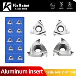 KaKarot 16ER AG60 16IR AG55 11IR A60 11ER A55 Carbide inserts Thread turning tools Lathe tools CNC tools Thread inserts Aluminum