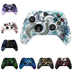eXtremeRate Custom Pattern Part Faceplate, Soft Touch Grip Front Housing Shell Case for Xbox Series X/S (Xbox Core) Controller