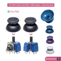 2/10pcs K-SILVER JS13 Pro+ TMR Electromagnetic Joystick for PS5 Anti-Drift 3D Analog Durable ThumbStick Analog Joystick Grip Cap
