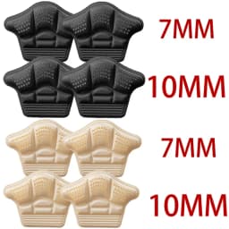 5D Antiwear Heel Pad Sneakers High Heels Rear Anti Fall Insole Self Adhesive Shoe Pads Anti Slip Heel Sticker Soft Foam Cushion