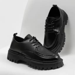 Fashion Thick Sole Leather Shoes Men Casual Shoes Classic Business Men Dress Shoes Breathable Lace-Up Handmade Shoes Moccasins