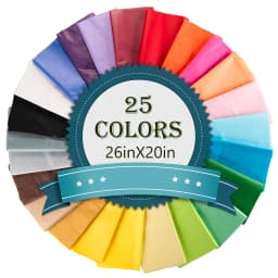 Bulk Multicolor Tissue Paper for Gift Wrapping Birthday Wedding Party Flower DIY Crafts Decoration Gift Packaging Tissue Paper