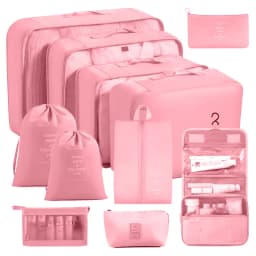 8/9/10/11 Pcs Set Travel Organizer Storage Bags Suitcase Packing Cubes Set Cases Portable Luggage Clothe Shoe Tidy Pouch Folding