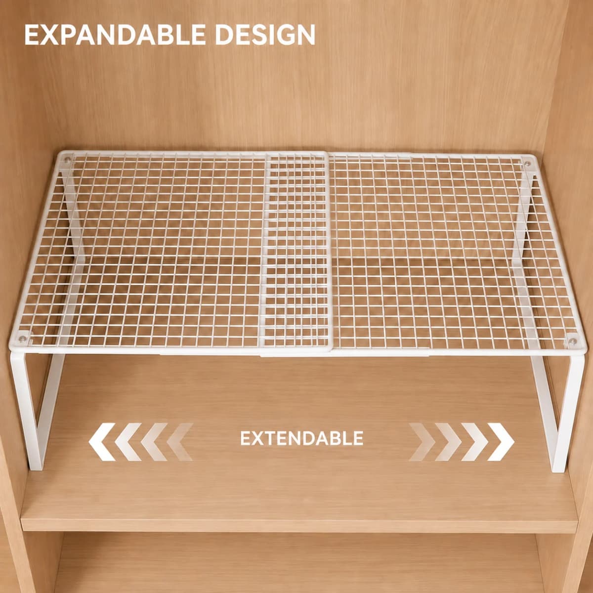 Stackable Telescopic Closet Shelf Retractable Expandable Wardrobe Divider Board Adjustable Layered Partition Cabinet Organizer