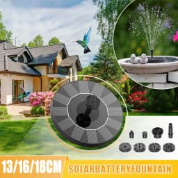 New Mini Solar Water Fountain Pool Pond Waterfall Fountain Garden Supplies Decoration Outdoor Solar Powered Fountain Bird Baths