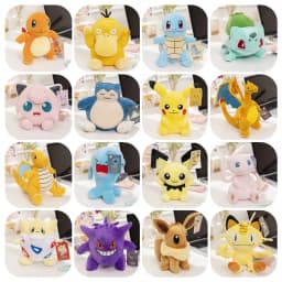 Pokemon Plush Toys Pikachu Charizard Eeveelution Stuffed Doll Emolga Yamper Espeon Gengar Squirtle Soft Plush Birthday Gift