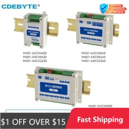 ModBus RTU Serial IO Module RS485 Interface AI DI DO 8 Digital Outputs Rail Installation 8~28VDC CDEBYTE MA01-AXCX4020