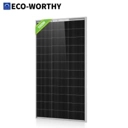 ECO-WORTHY Bifacial 100 Watt N-Type Solar Panel Monocrystalline Rigid High-Efficiency PV Module Power Charger for Sunsheds,Rvs