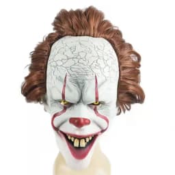 Clown Cosplay Costume Halloween Horror Outfit for Men Women Top Pants Suit Movie Halloween Uniform Outfit Party Performance