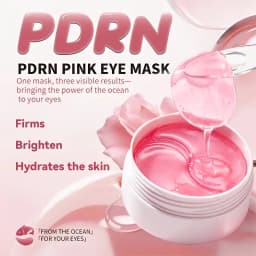 60 Pieces of Pn Pink Eye Patches/Eye Pads, Under-Eye Patches - Deeply Moisturizing, for a Refined Appearance, with a Powerful Hydrating and Cooling Experience, Gel Eye Patches Improve the Skin Around the Eyes, Suitable for All Skin Types, Unisex