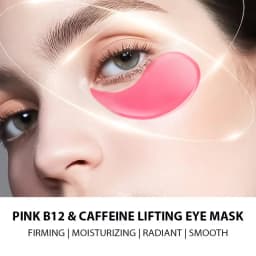 60 Pieces of Pn Pink Eye Patches/Eye Pads, Under-Eye Patches - Deeply Moisturizing, for a Refined Appearance, with a Powerful Hydrating and Cooling Experience, Gel Eye Patches Improve the Skin Around the Eyes, Suitable for All Skin Types, Unisex