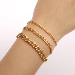 My Shape Fashion Cuban Chain Men Bracelet Stainless Steel 3/5/7/9mm Width Chain Bracelets Figaro Chain Wrist Jewelry Couple