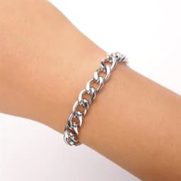 My Shape Fashion Cuban Chain Men Bracelet Stainless Steel 3/5/7/9mm Width Chain Bracelets Figaro Chain Wrist Jewelry Couple