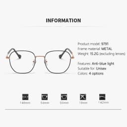 Photo-sensitive Intelligent Color-changing Glasses With Anti-blue Light Feature, Large Frame, Women's Nearsighted Glasses 9791