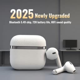 True Wireless Bluetooth 5.49 Earphones with a 72 Hour Battery Life, Semi In Ear Bluetooth Earphones for Christmas and Birthday