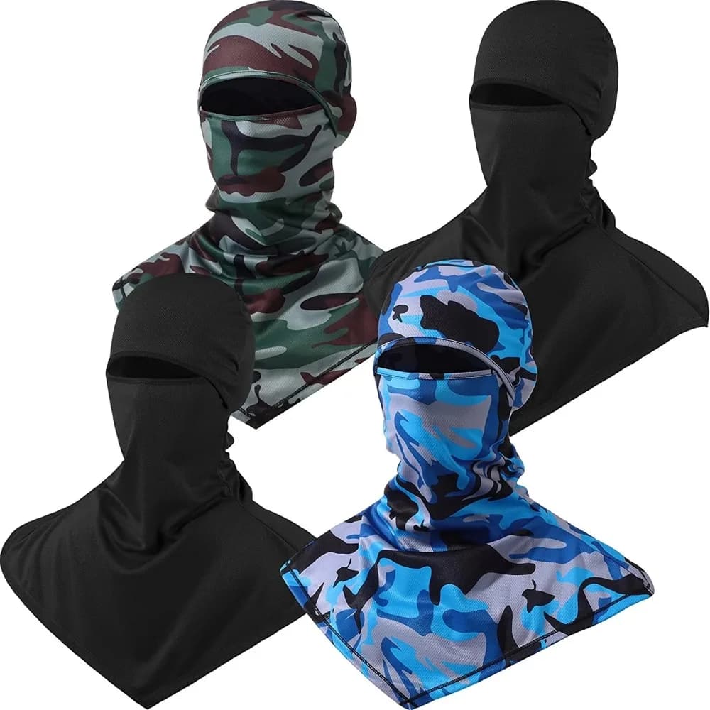 Sun/UV Protection Neck Covers Snowboarding Cycling Helmet Fishing Men Women Mesh Face Cover Balaclava Hiking Scarves Face Mask