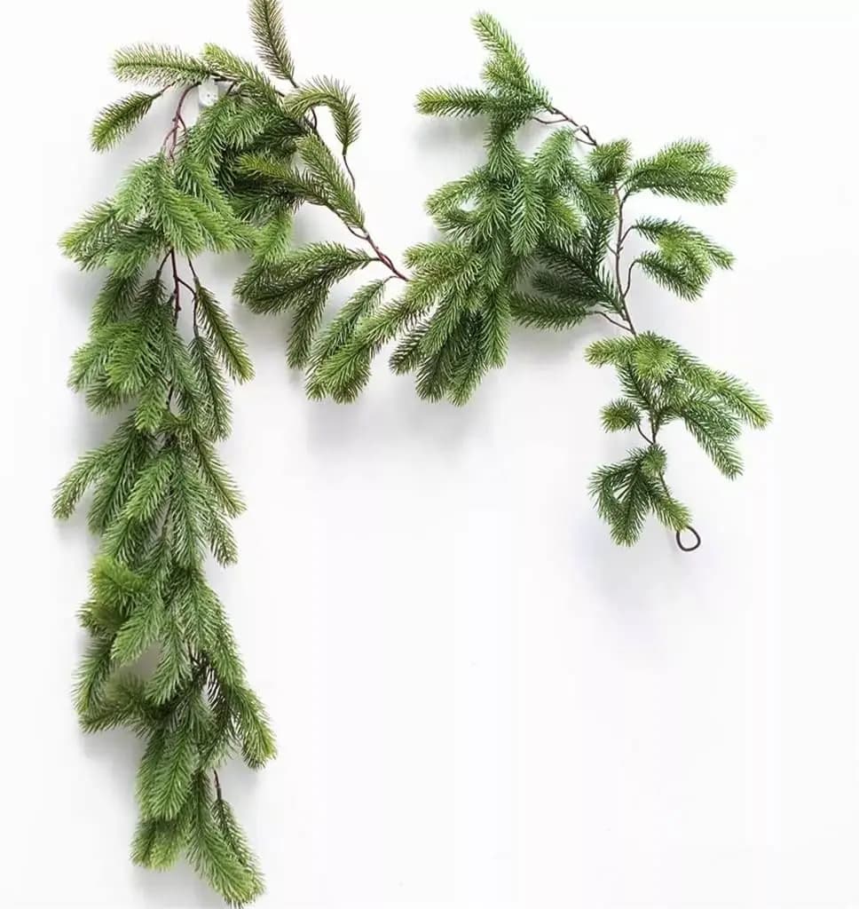 180CM Artificial Plants Christmas Garland Wreath Xmas Home Party Wedding Decoration Pine Tree Rattan Hanging Ornament For Kids